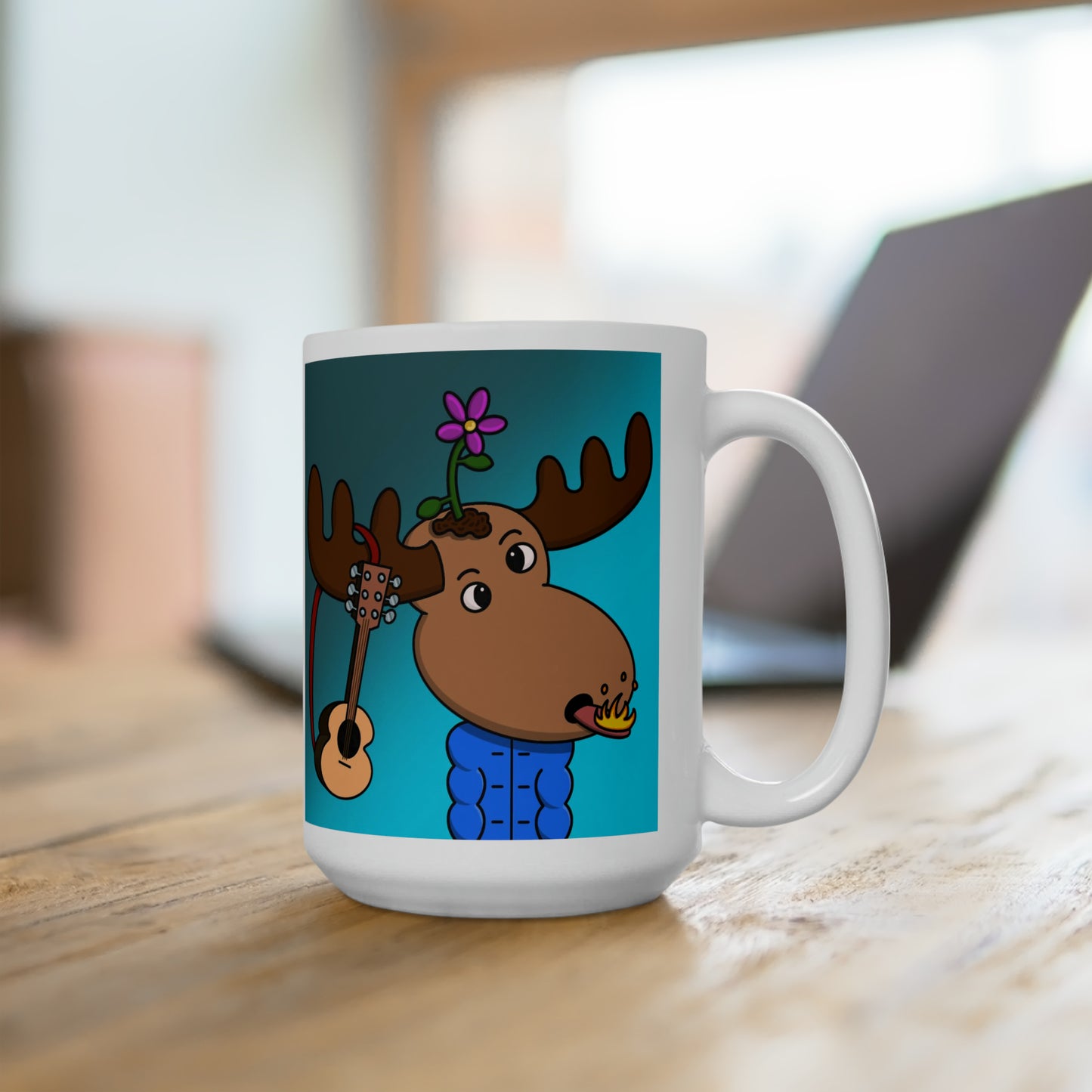 Moose Mayhem Hot Music in the Summer Collectible Ceramic Mug 15oz