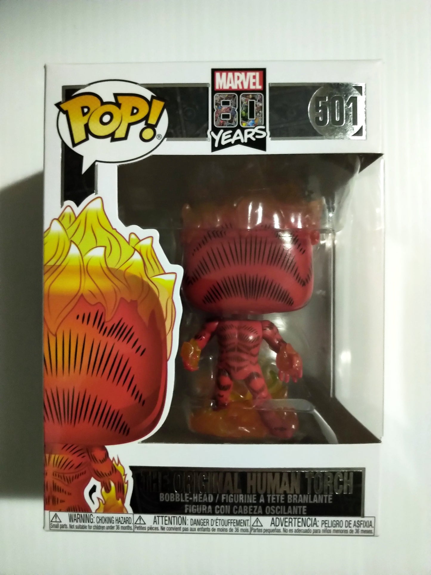 The Original Human Torch Funko Pop #501 80 Years Marvel