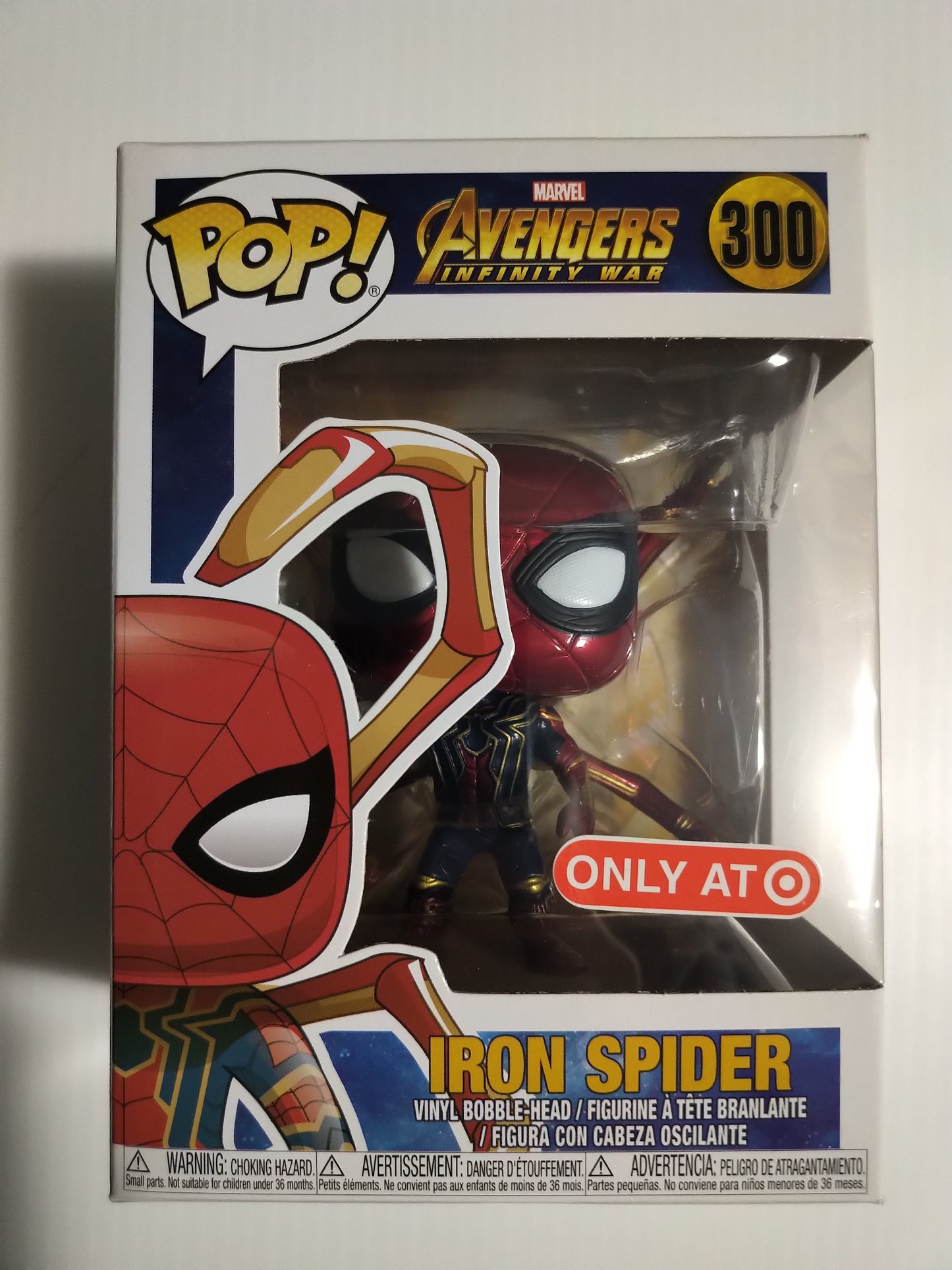 Iron Spider Funko Pop #300 Target Exclusive Avengers Infinity War Marvel