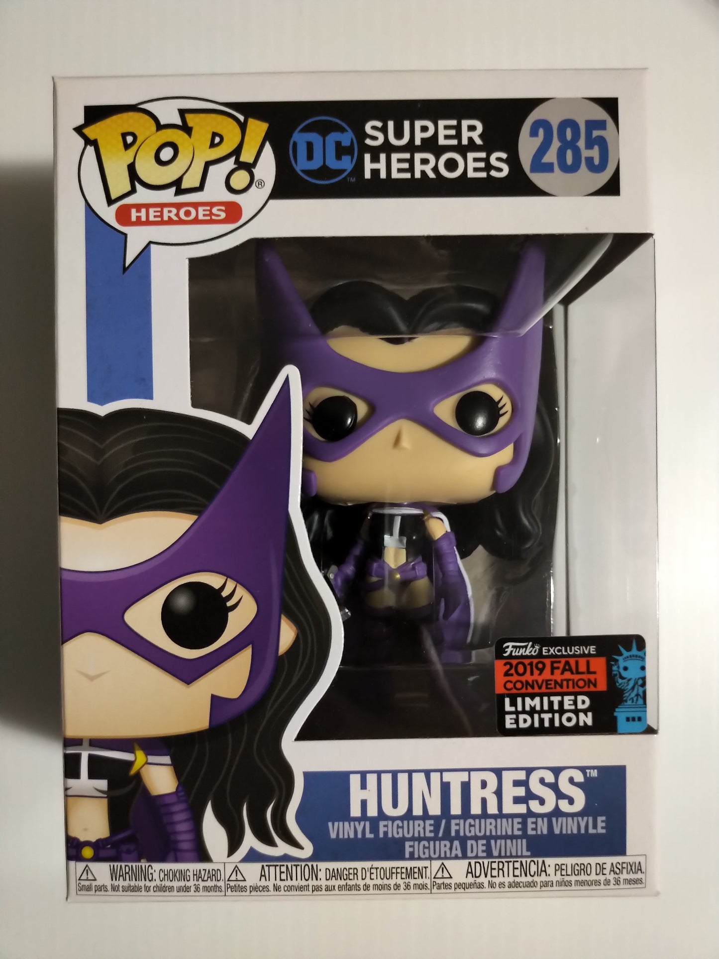 Huntress Funko Pop #285 2019 Fall Convention Exclusive Limited Edition Super Heroes DC