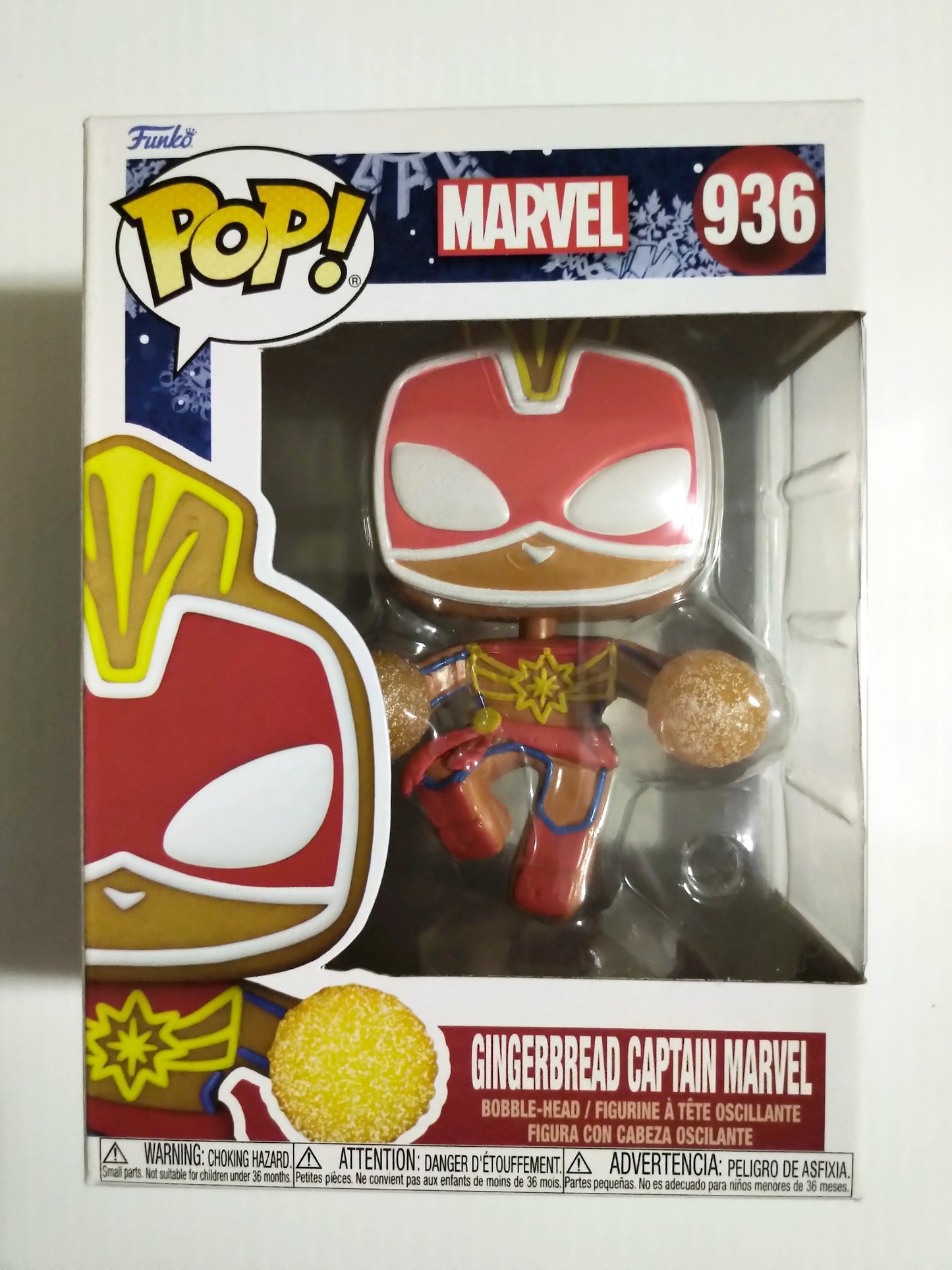 Gingerbread (Christmas) Captain Marvel Funko Pop #936 Marvel