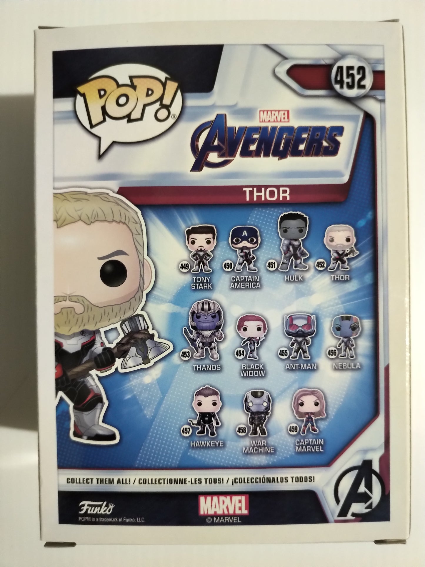 Thor Funko Pop #452 Glow In the Dark Gamestop Exclusive Avengers Marvel