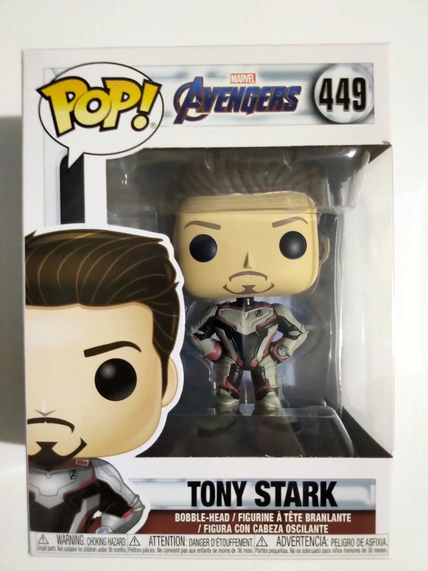 Tony Stark Funko Pop #449 Avengers Marvel