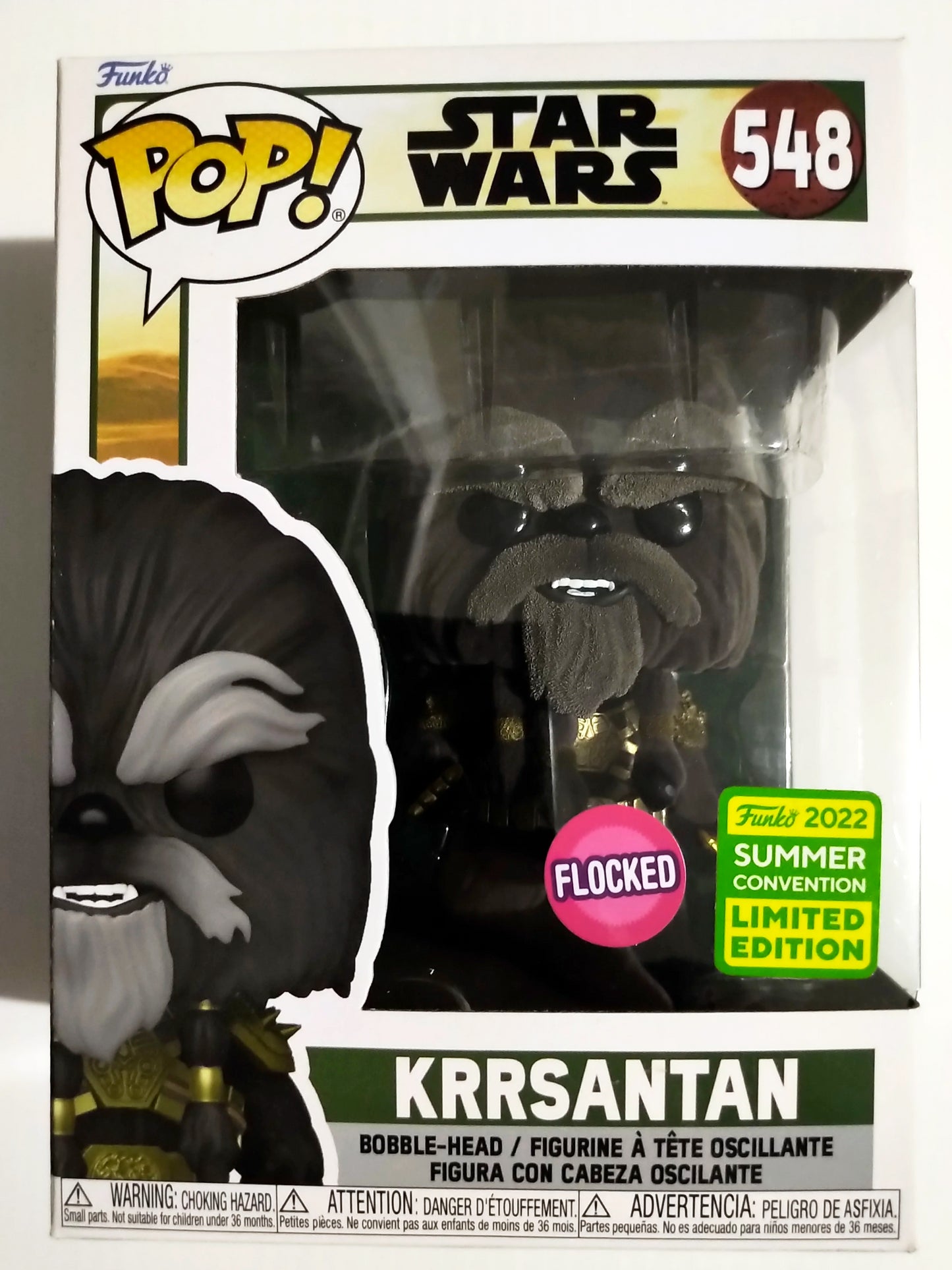 Krrsantan Funko Pop #548 Flocked 2022 Summer Convention Limited Edition Star Wars