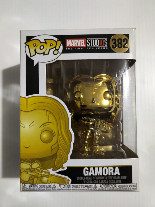 Gamora Funko Pop #382 Gold Chrome Marvel The First Ten Years