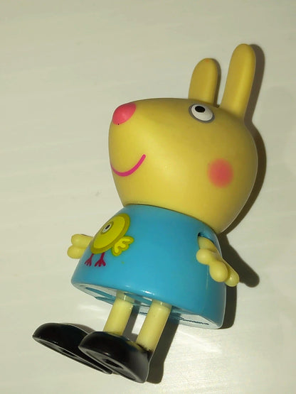 Rebecca Rabbit Blue Dress Baby Chick Peppa Pig 2003 Jazwares 2.75" Figure Replacement Toy
