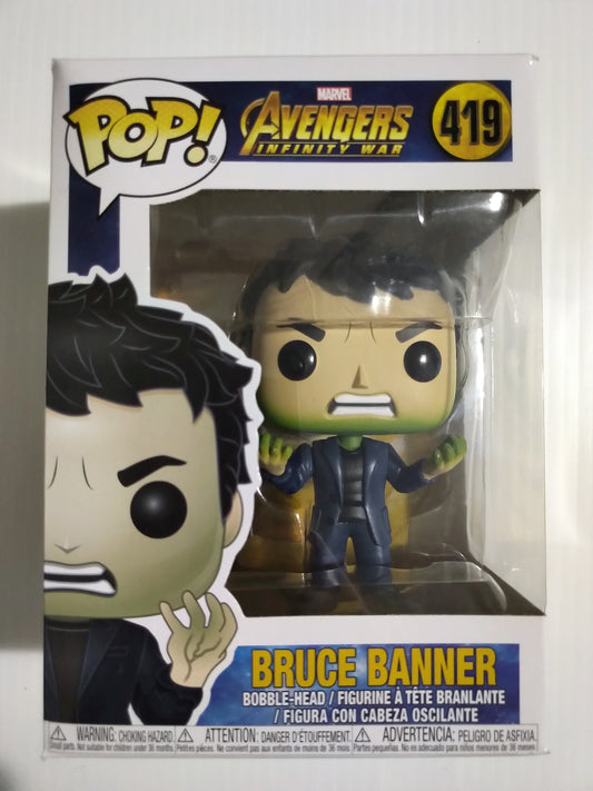 Bruce Banner Funko Pop #419 Avengers Infinity War Marvel Hulk