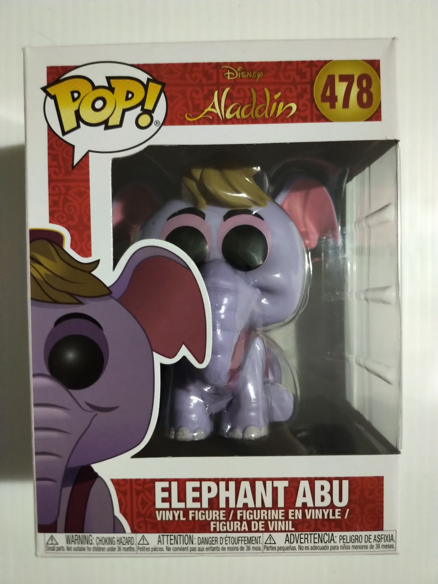 Elephant Abu Funko Pop #478 Aladdin Disney