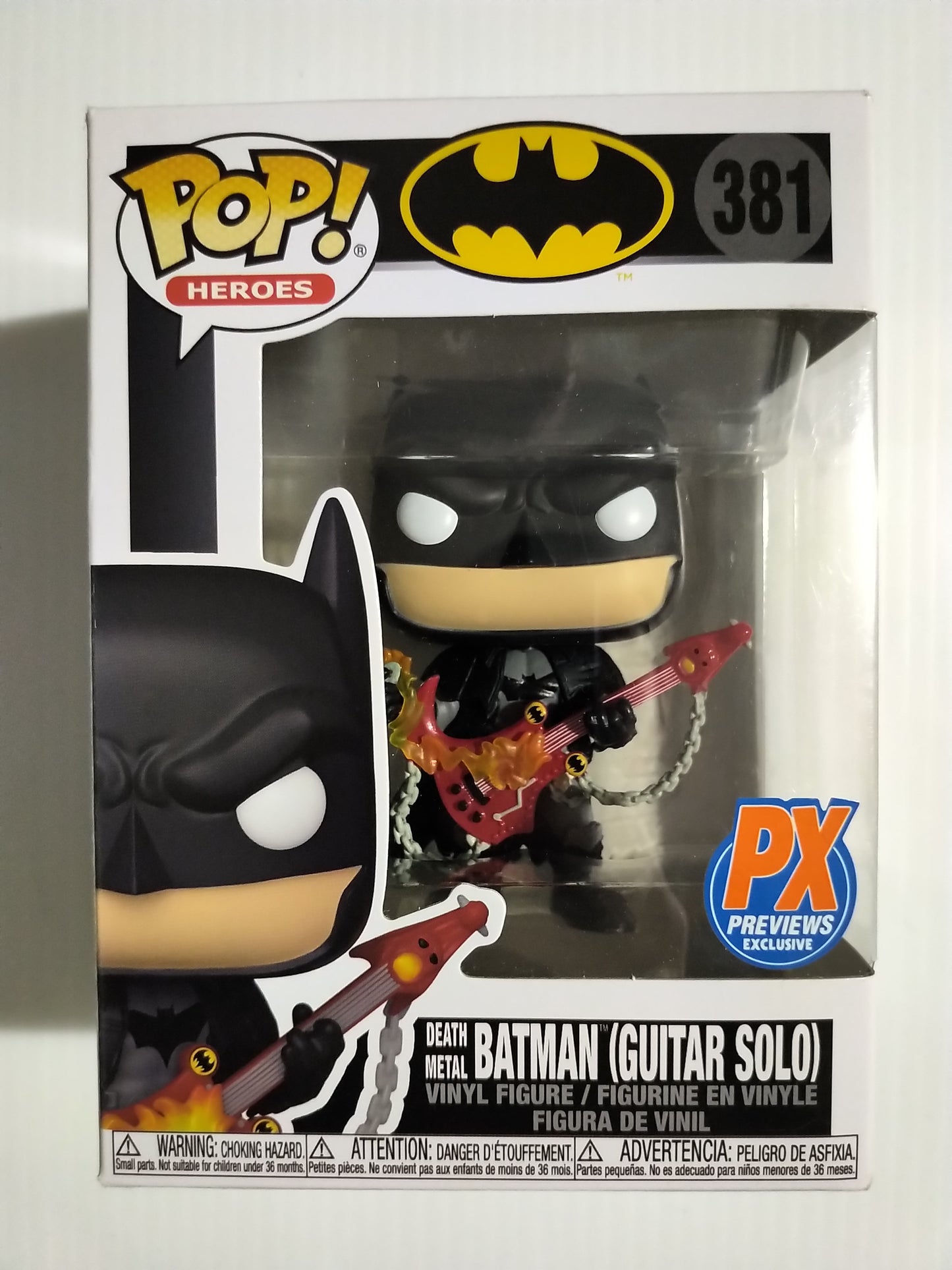 Death Metal Batman (Guitar Solo) Funko Pop #381 Previews Exclusive PX