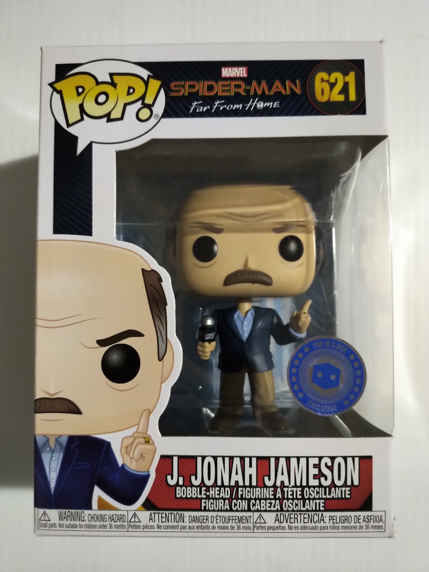 J. Jonah Jameson Funko Pop #621 Pop In a Box Spider-Man Far from Home Marvel