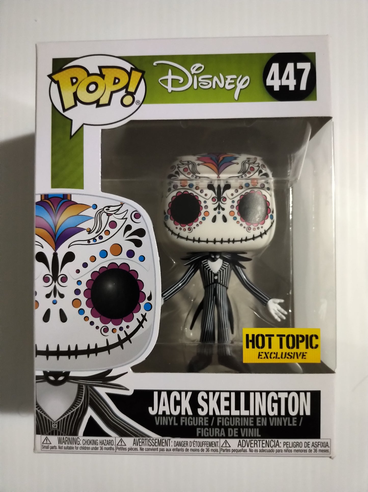 Jack Skellington (Sugar Skull) Funko Pop #447 The Nightmare Before Christmas Hot Topic Exclusive Disney