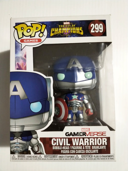 Civil Warrior Funko Pop #299 Contest of Champions Gamer-Verse Marvel