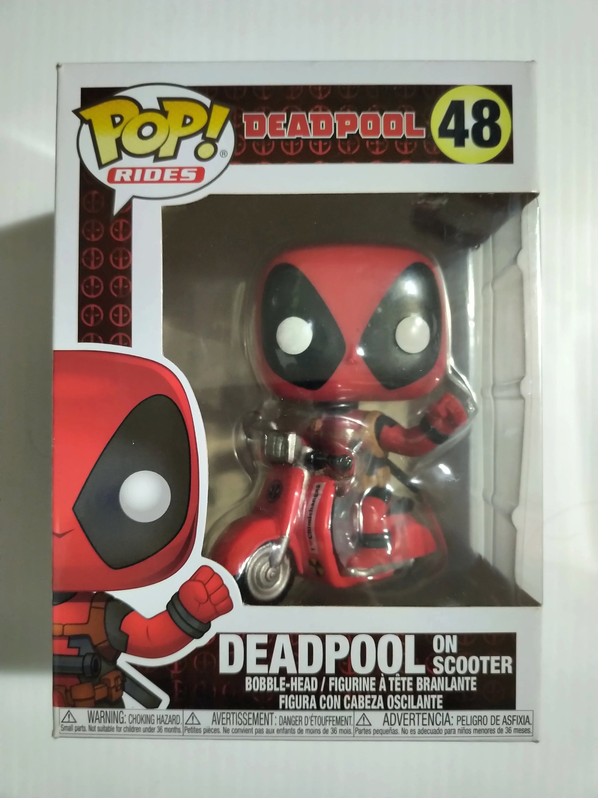 Funko POP! Rides Deadpool: Deadpool with Scooter, Vinyl Figure 