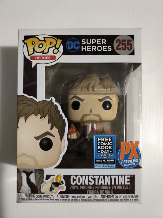 Constantine Funko Pop #255 Previews Exclusive PX Free Comic Book Day Super Heroes DC