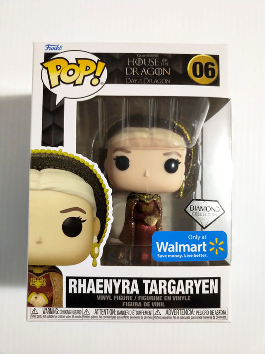 Rhaenyra Targaryen Funko Pop #06 Diamond Collection Walmart Exclusive House of the Dragon Day of the Dragon Game of Thrones