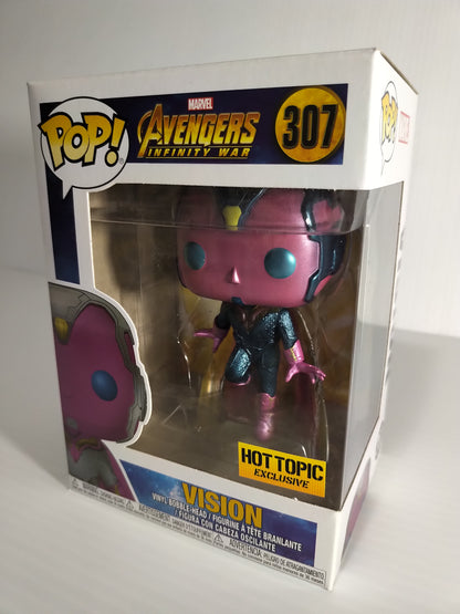 Vision Funko Pop #307 Hot Topic Exclusive Avengers Infinity War Marvel