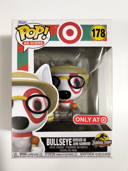 Bullseye Dressed as Jurassic Park John Hammond Funko Pop #178 Target Exclusive
