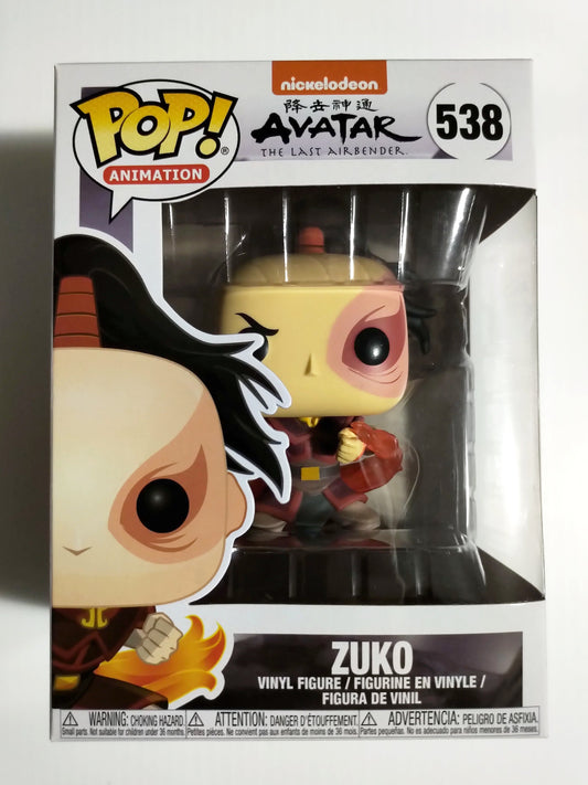 Zuko Funko Pop #538 Avatar The Last Airbender Nickelodeon