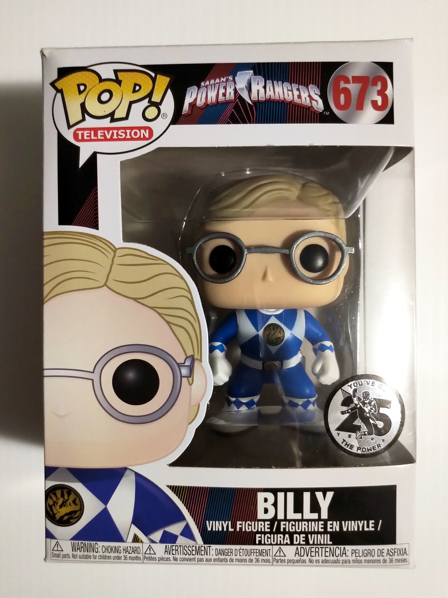 Billy Funko Pop #673 25 Years Saban's Power Rangers