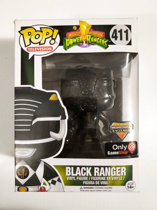 Black Ranger Funko Pop #411 Game Stop Exclusive Morphing Exclusive Mighty Morphin Power Rangers