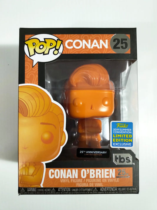 Conan O'Brien 25th Anniversary Funko Pop #25 2019 Summer Convention Limited Edition TBS