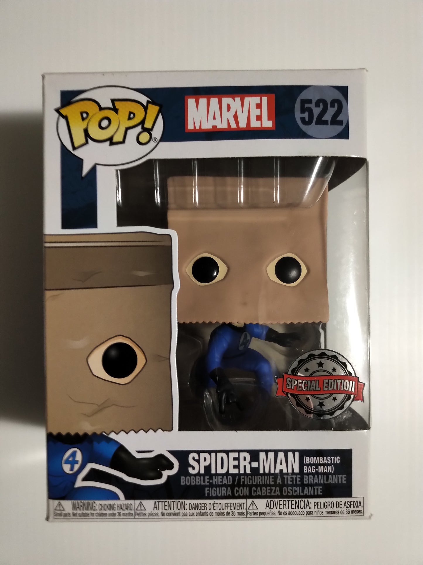 Spider-Man Bombastic Bag Man Funko Pop #522 Special Edition Marvel