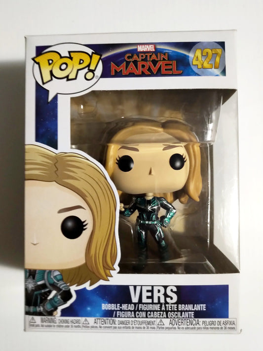 Vers Funko Pop #427 Captain Marvel Marvel