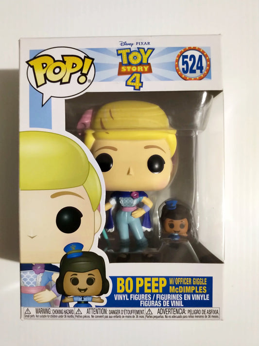 Bo Peep W/ Officer Giggle McDimples Funko Pop #524 Toy Story 4 Disney Pixar