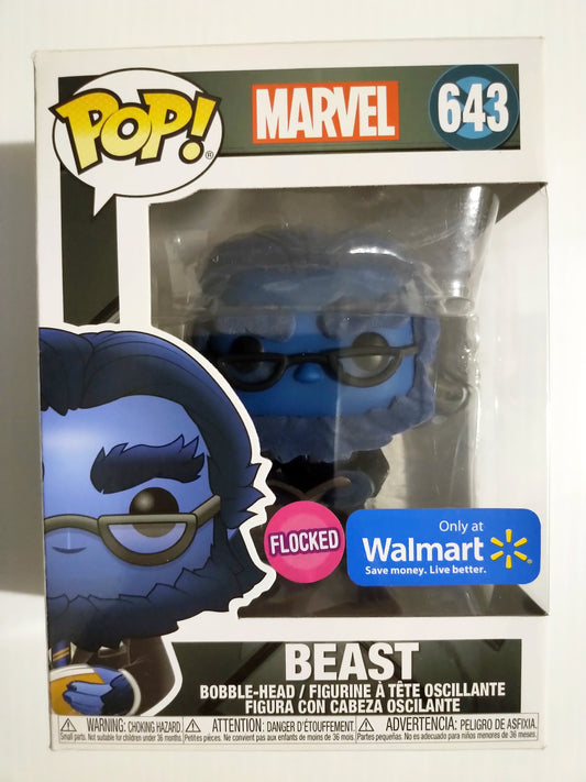 Beast Funko Pop #643 Flocked Walmart Exclusive X-Men Marvel