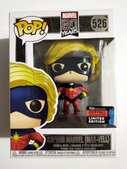 Captain Marvel (Mar-Vell) Funko Pop #526 2019 Fall Convention Limited Edition 80 Years Marvel