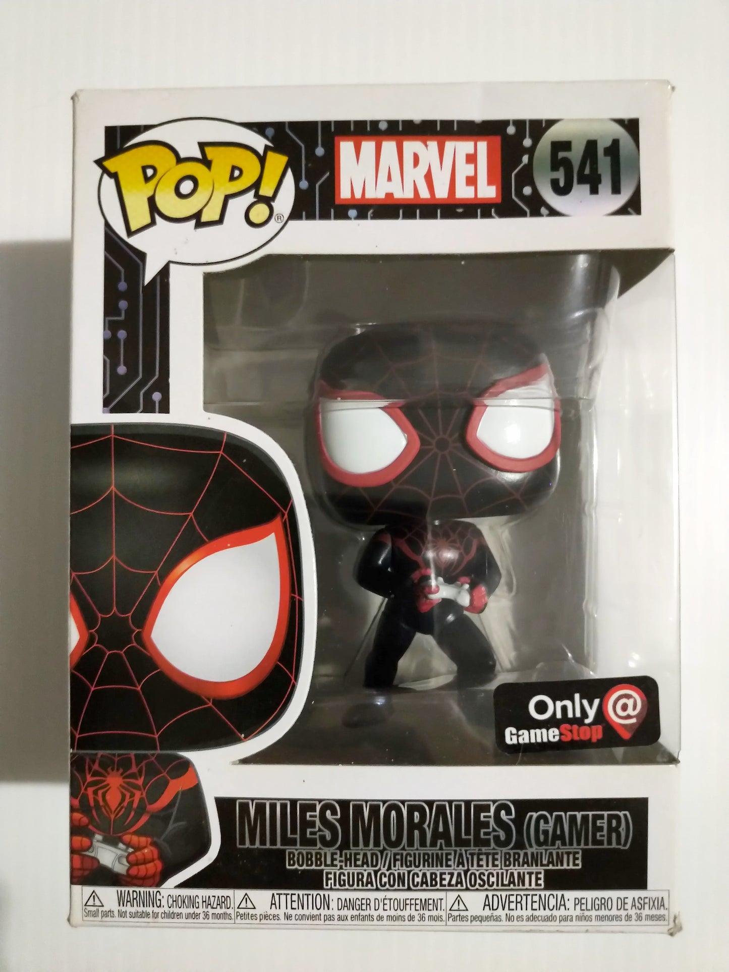 Miles Morales (Gamer) Funko Pop #541 GameStop Exclusive Spider-Man Marvel