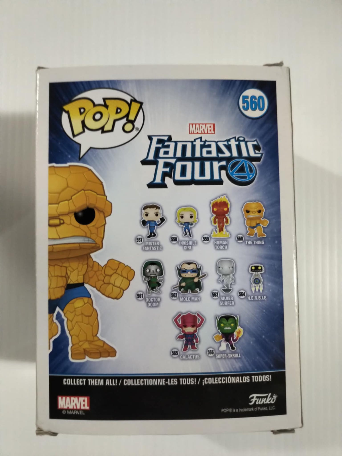 The Thing Funko Pop #560 Fantastic Four Marvel