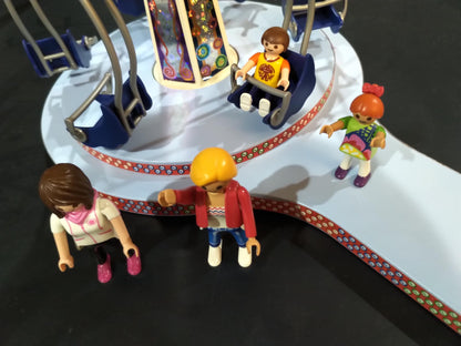 Playmobil Summer Fun 5548 Flying Swings Set Carnival Carousel (No Box)