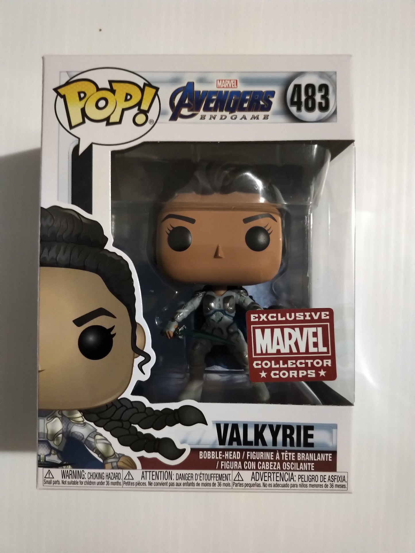 Valkyrie Funko Pop #483 Exclusive Marvel Collector Corps Avengers Endgame Marvel