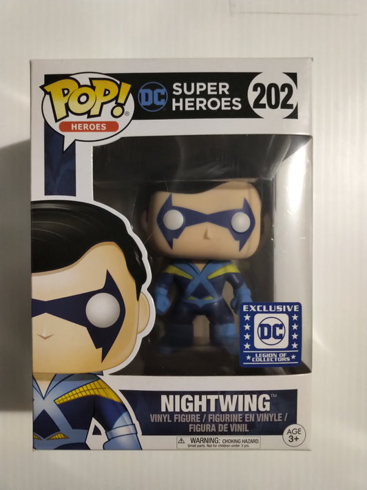 Nightwing Funko Pop #202 Legion of Collectors Exclusive DC Super Heroes