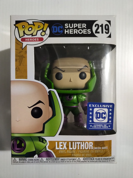 Lex Luthor Funko Pop #219 Legion of Collectors Exclusive DC Super Heroes