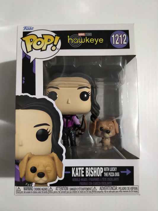 Kate Bishop with Lucky the Pizza Dog Funko Pop #1212 Hawkeye Marvel