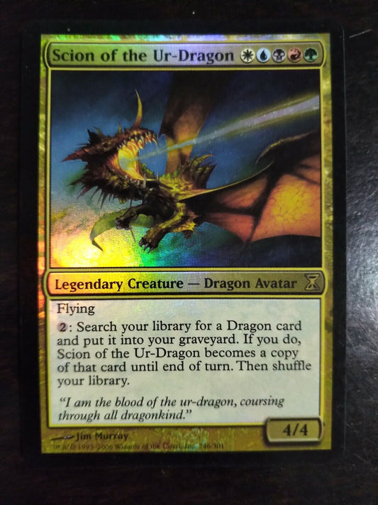 Scion of the Ur-Dragon Foil LP Time Spiral MTG Magic